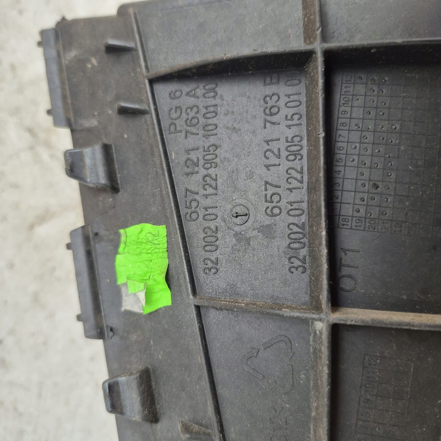 SKODA SCALA right intake air duct air line front front