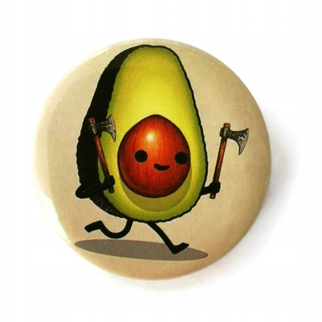 

Przypinka Awokado Z Toporkami Buton Pin