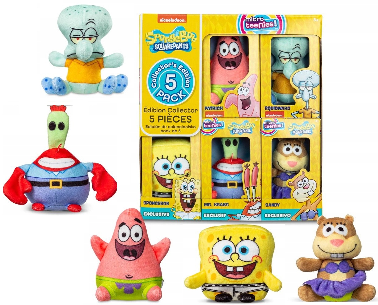 SpongeBob Micro Teenies Sada 5 maskotů 00409