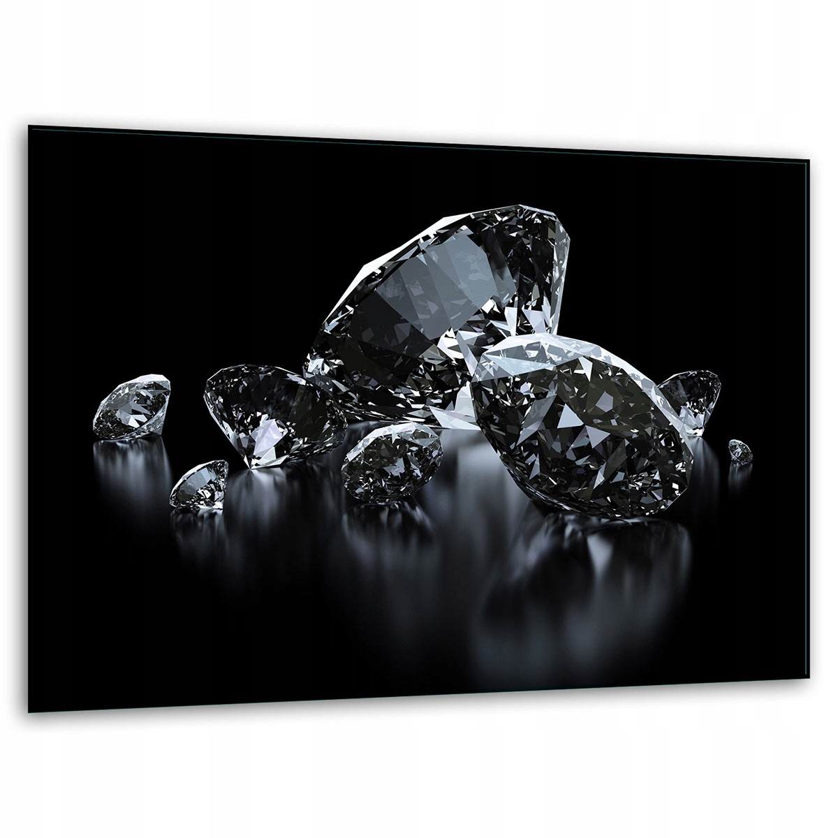 SZKLANA DESKA DO KROJENIA PODSTAWKA 40x30 DIAMENTY SZKŁO HARTOWANE