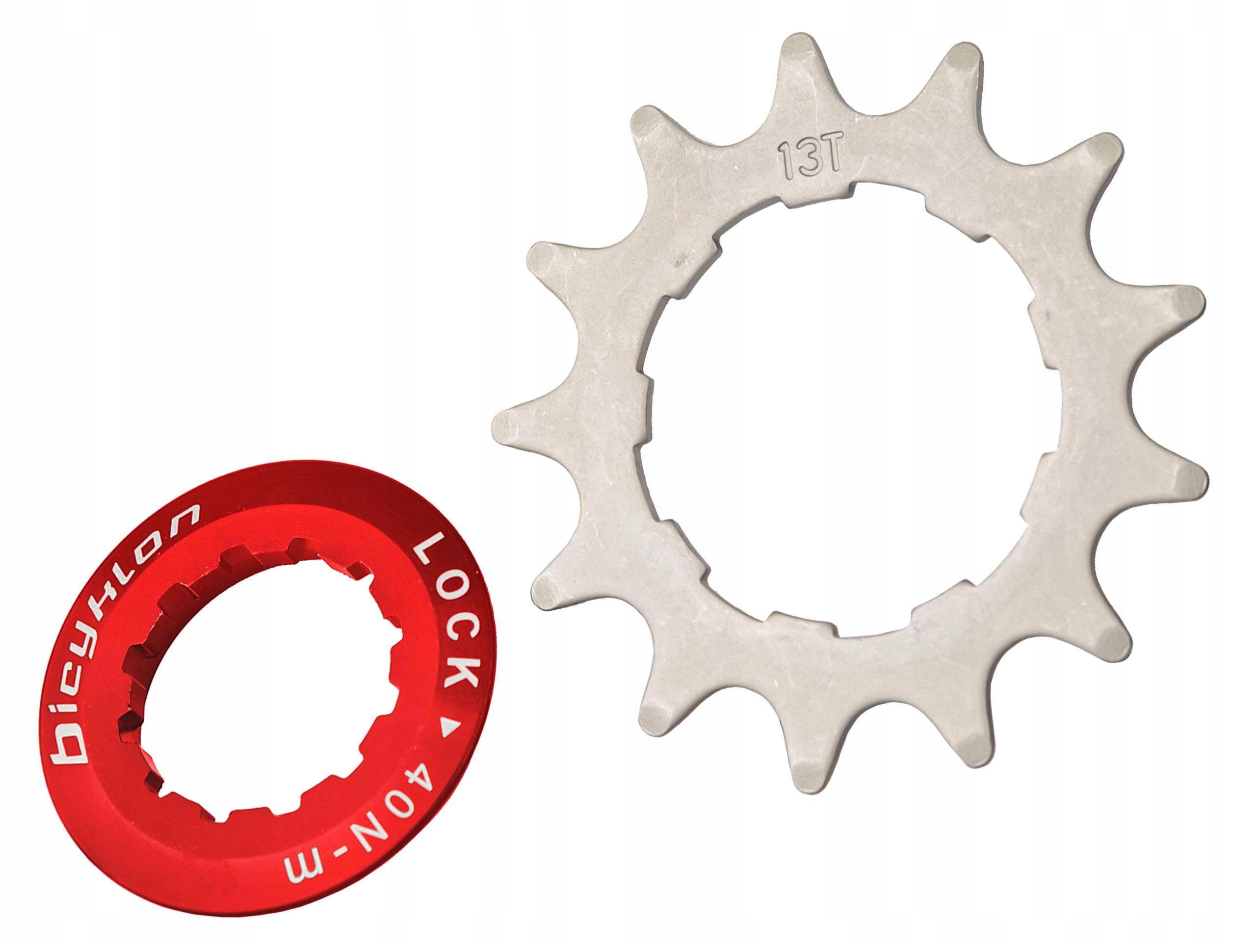 ADAPTER REDUKTOR KASETY BICYKLON SINGLE SPEED CZERWONY 13T Marka Bicyklon