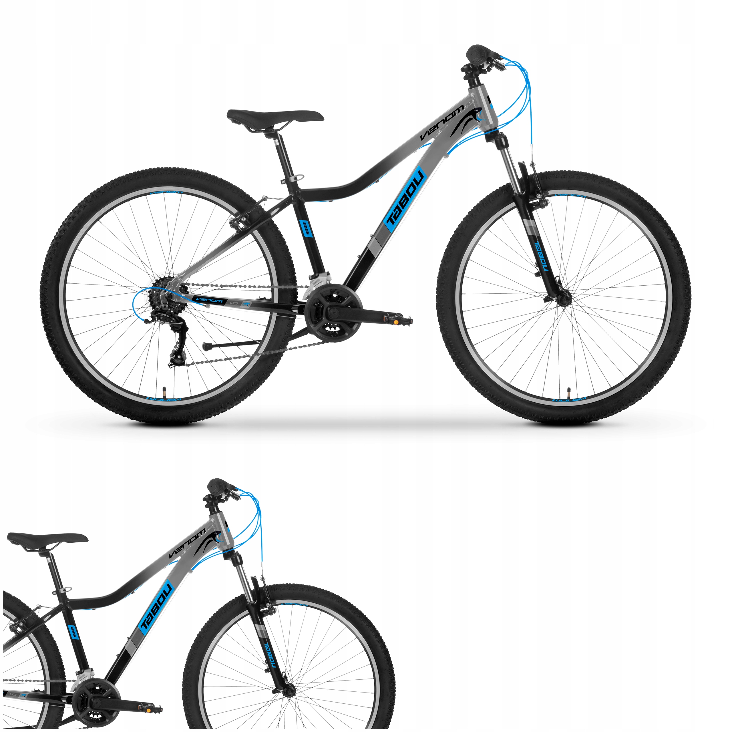 Rower Mtb Górski Rama 17 Cali Koło 27.5 Cali 12 Biegów Shimano Junior Tabou