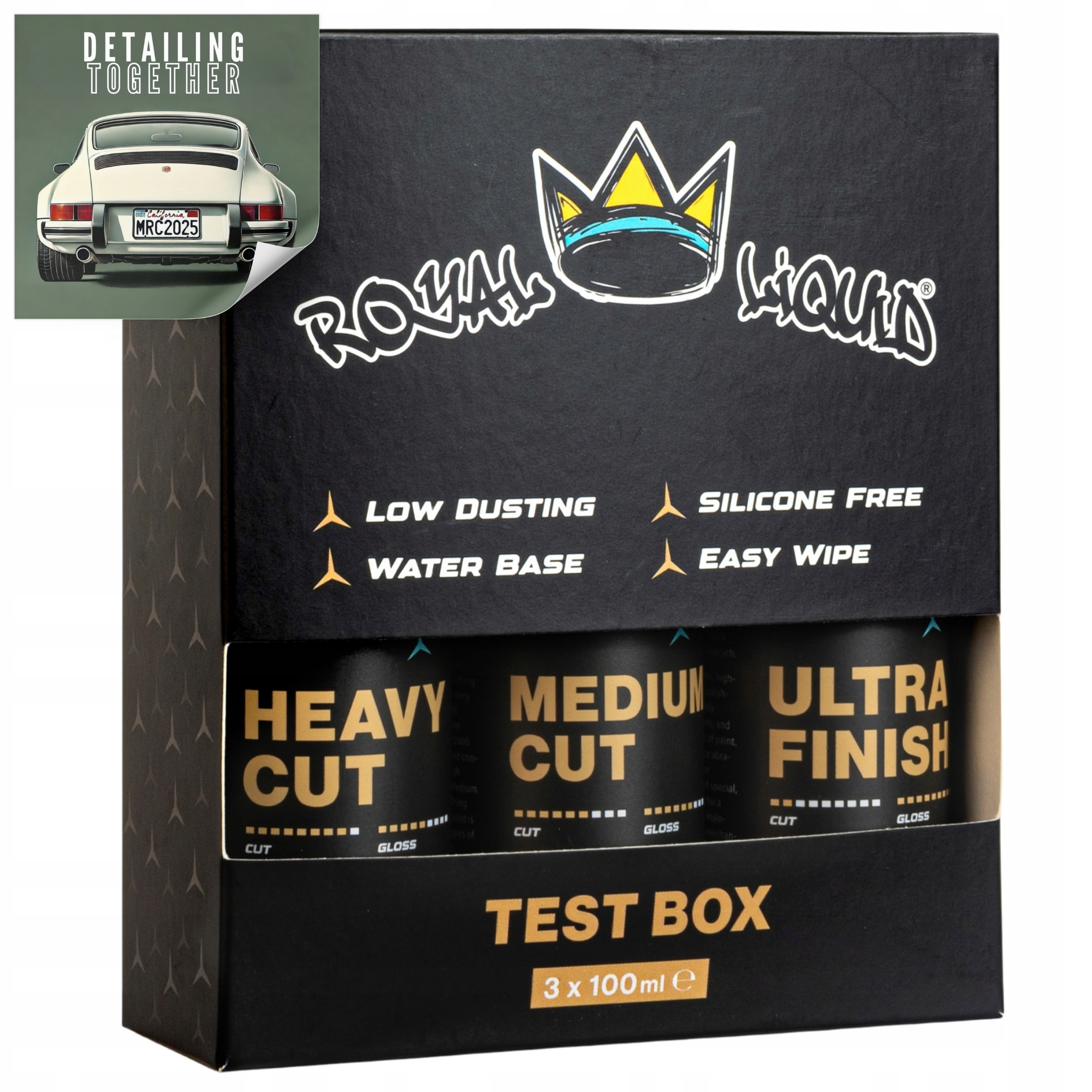 Zestaw Past Polerskich Royal Liquid Compound Test Box 3x100ml