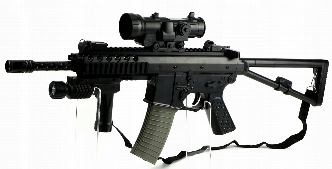 KARABIN MASZYNOWY SNAJPERSKI LUNETA LASER KULKI Rodzaj karabiny