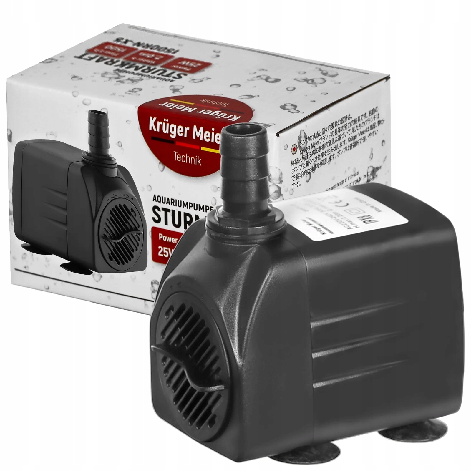 Oběhová Vodní Pumpa Pro Akvárium Sumpa Fontány, Výkonná, Tichá, 1500 L/h