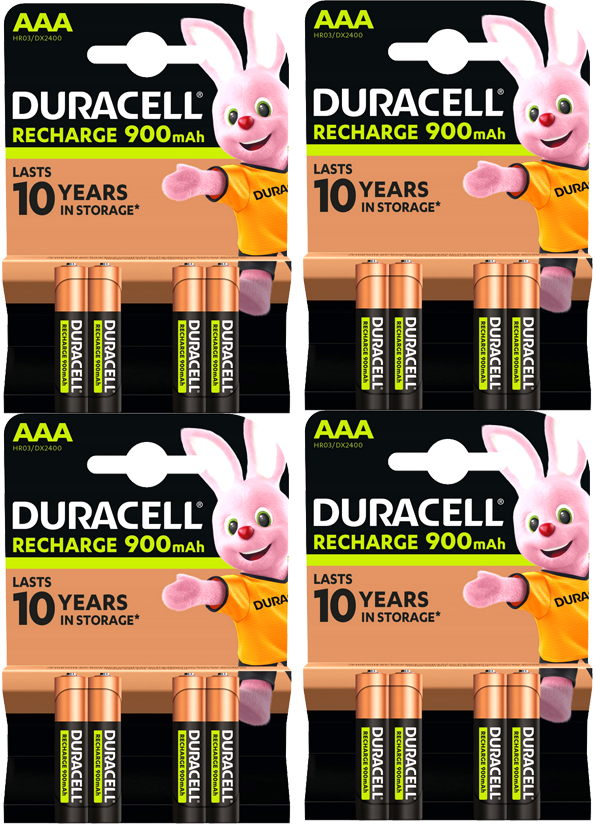 16 x Akumulátorové Baterie Aaa R3 LR3 NiMH 900 mAh 1,2 V Malé Prstíky Duracell