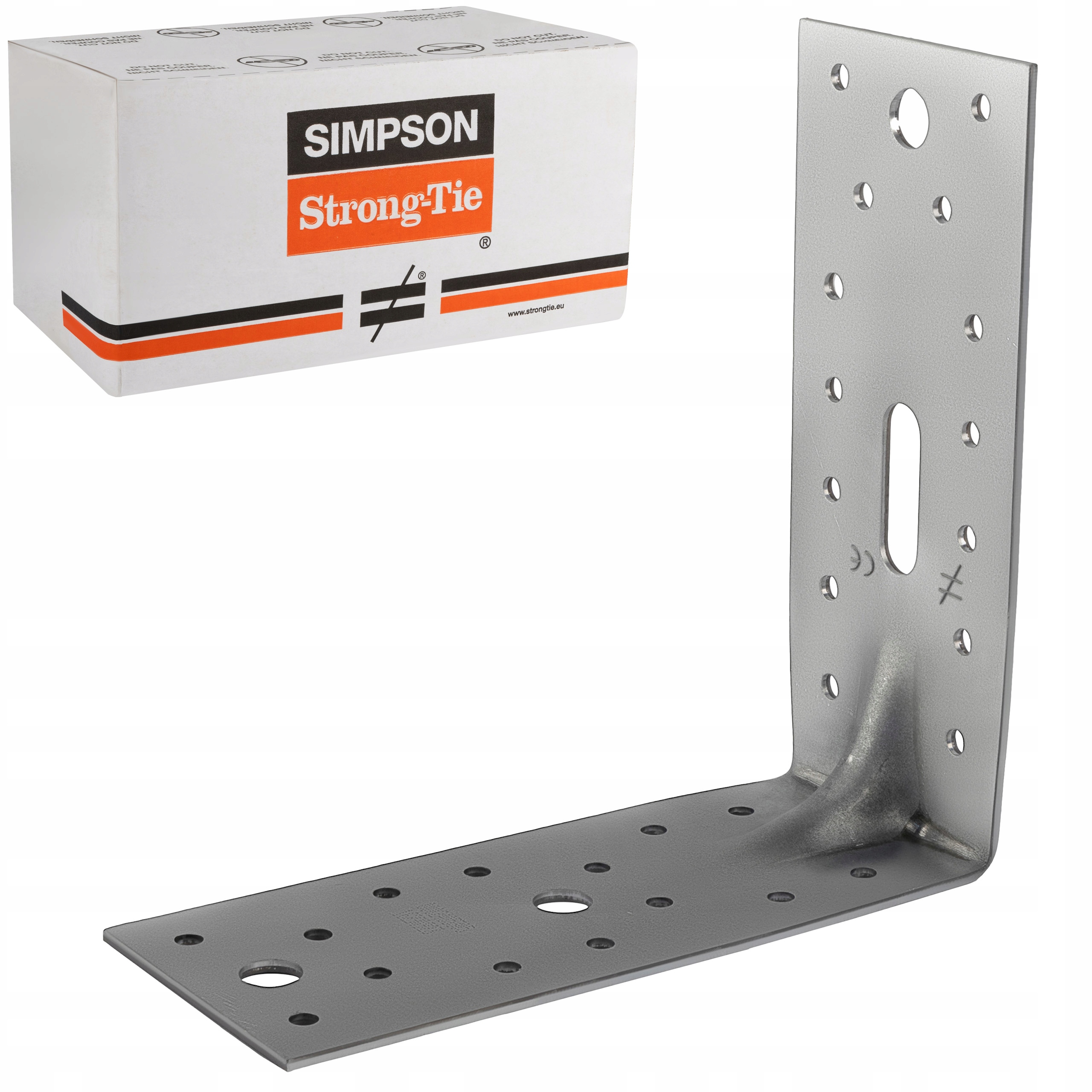 Tesárske spojky uholníky 154x153x65 x 2,5 mm 50ks oceľ Simpson E9/2.5