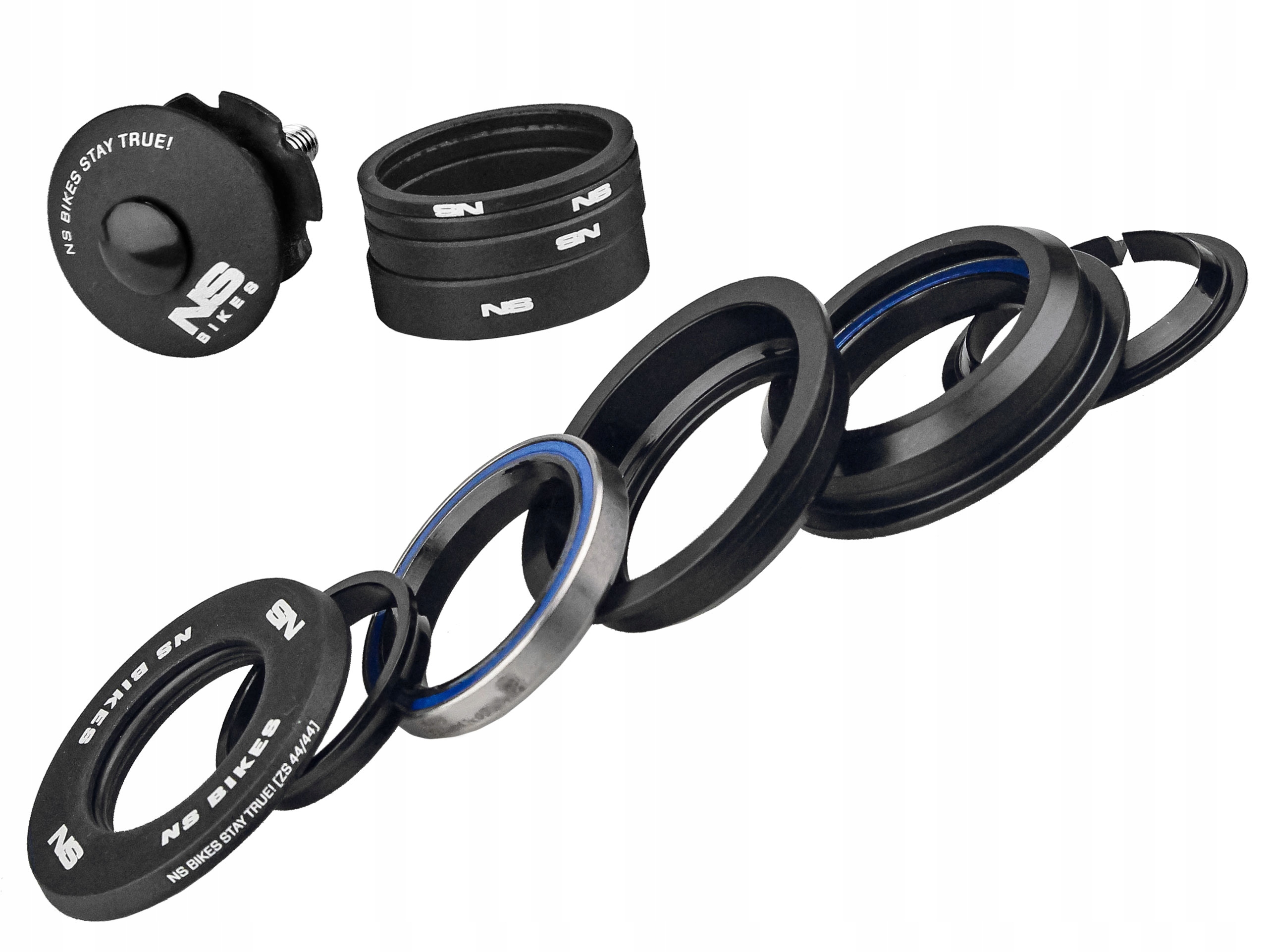 STERY KIEROWNICY PÓŁZINTEGROWANE NS BIKES INTERNAL ZS44 CZARNE Model INTERNAL ZS44