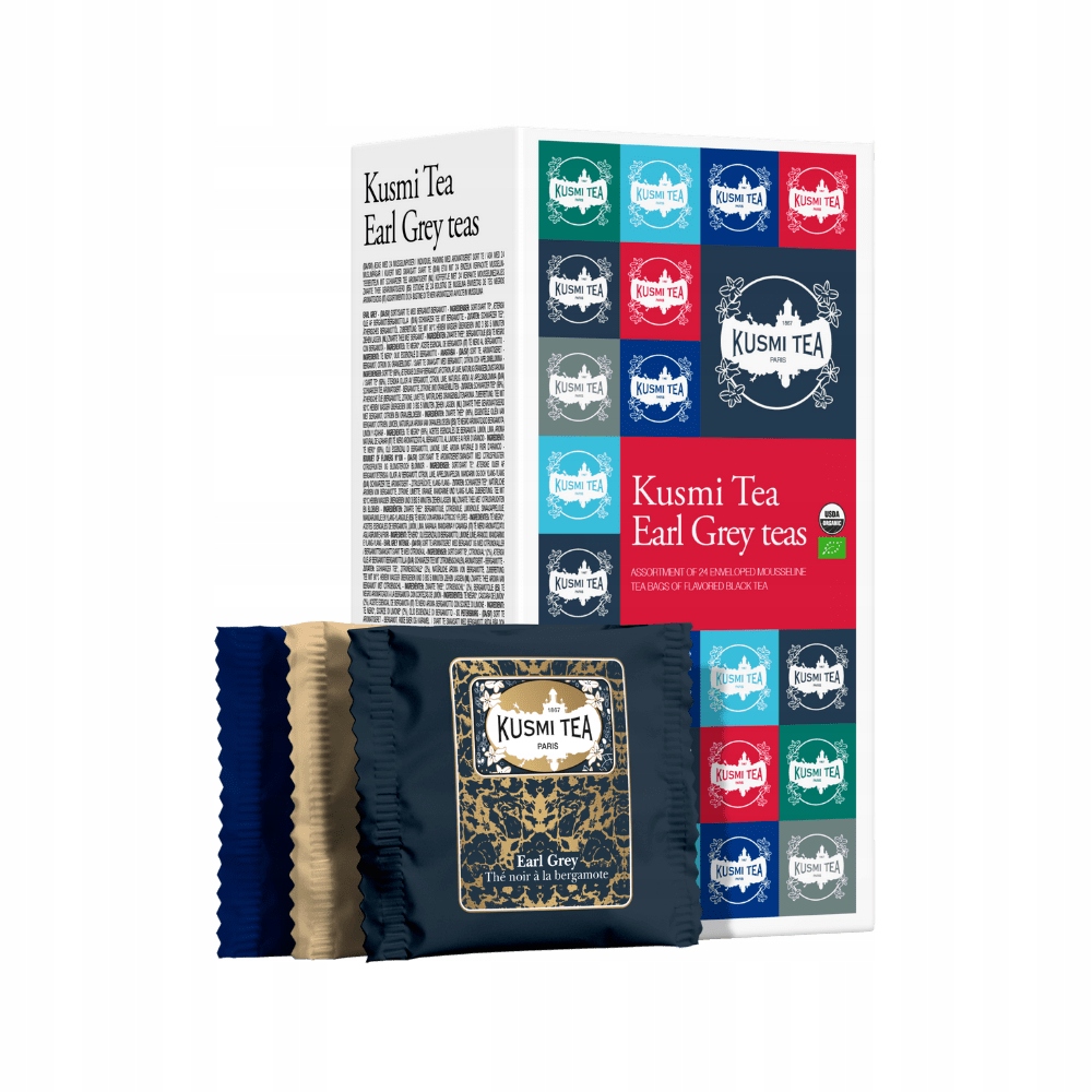 Zestaw herbat Kusmitea Earl Grey w kopertach
