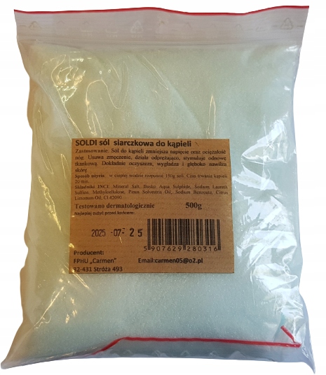 

Soldi sól siarczkowa do kąpieli 500 g