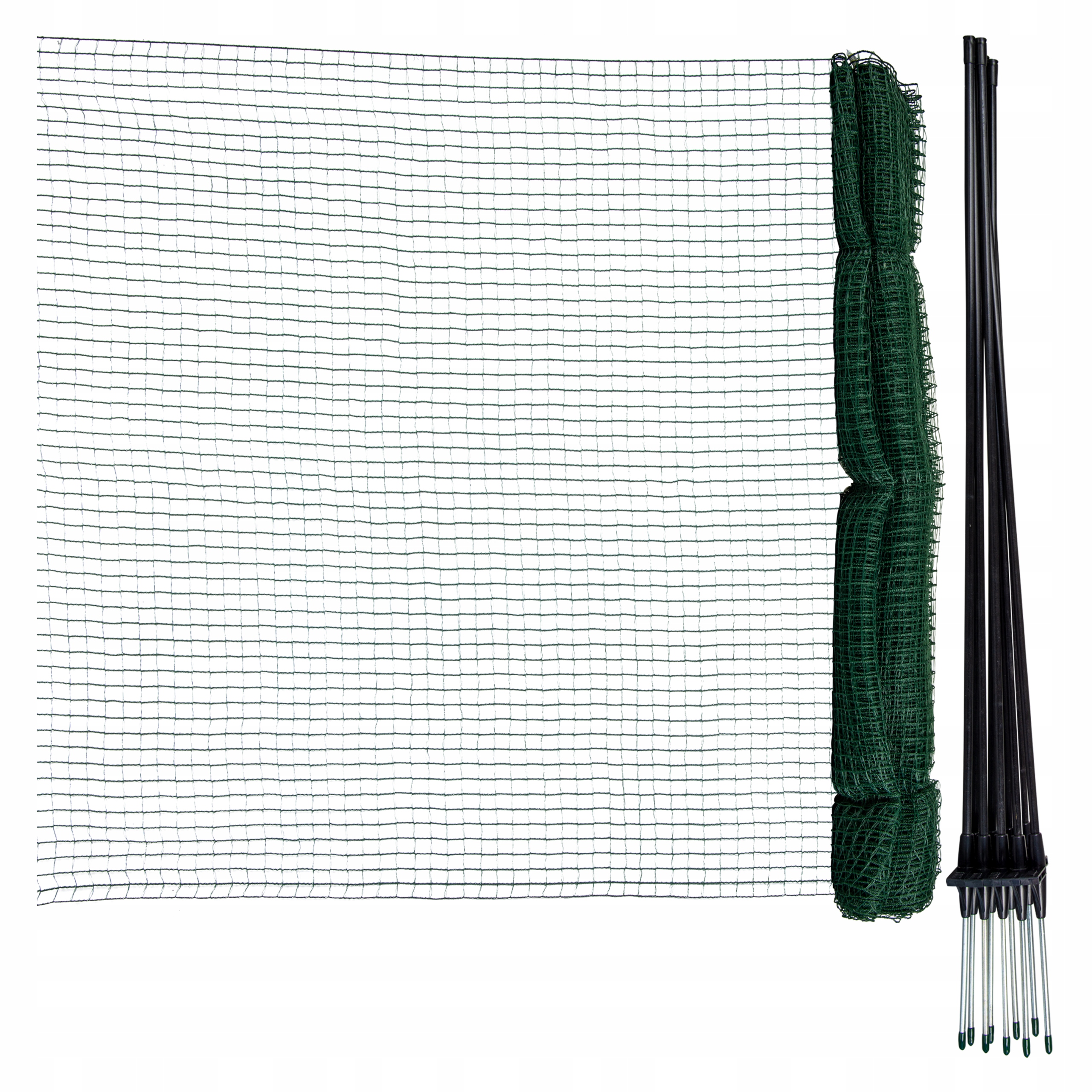Siatka Ogrodzeniowa Mobilna 90cmx15m Zielona Gęsta Ogród Kemping Basen Flex
