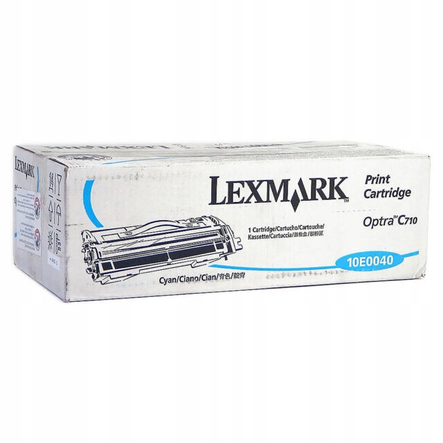 Tonerová kazeta Lexmark 10E0040 azúrová originál