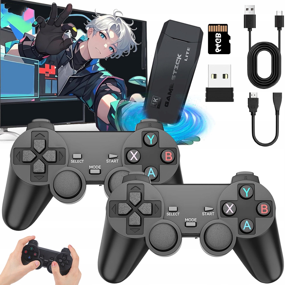 Gra Telewizyjna Konsola Retro 20000GIER 2 Pady Usb Konsola Retro Tv Gra