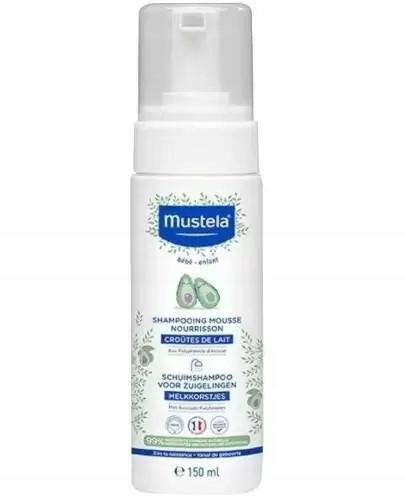 Mustela Bebe Enfant szampon w piance dla niemowląt 150 ml-Zdjęcie-0