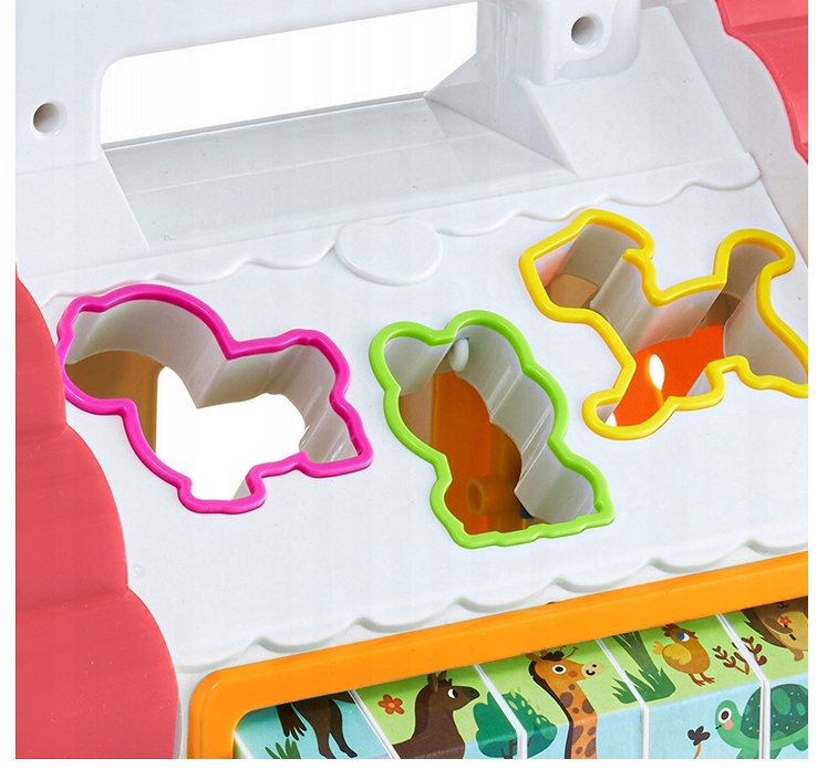 Kotedžų rūšiuoklis, grojantis interaktyviu edukaciniu kubiniu pianinu, daugiafunkcis gaminys, 23 cm aukščio