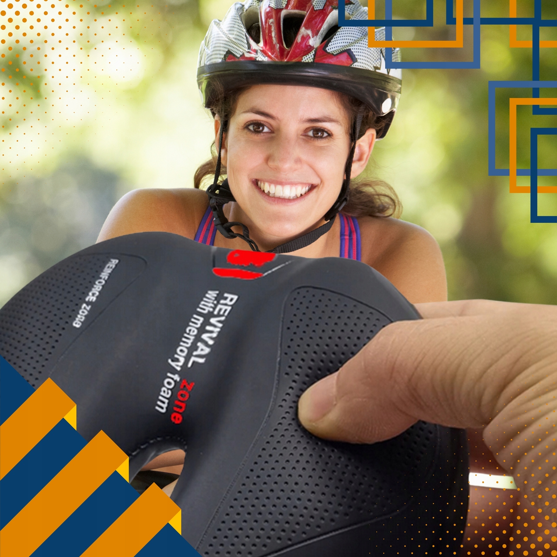 SIODEŁKO ROWEROWE ŻELOWE SIODŁO SPORTOWE DO ROWERU NA ROWER MĘSKIE DAMSKIE Rodzaj siodełko MTB