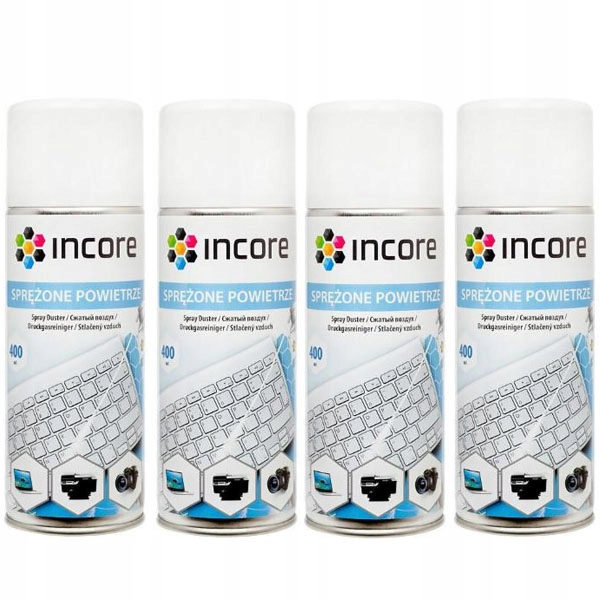 

Sprężone Powietrze Incore 400ml spray 4 sztuki