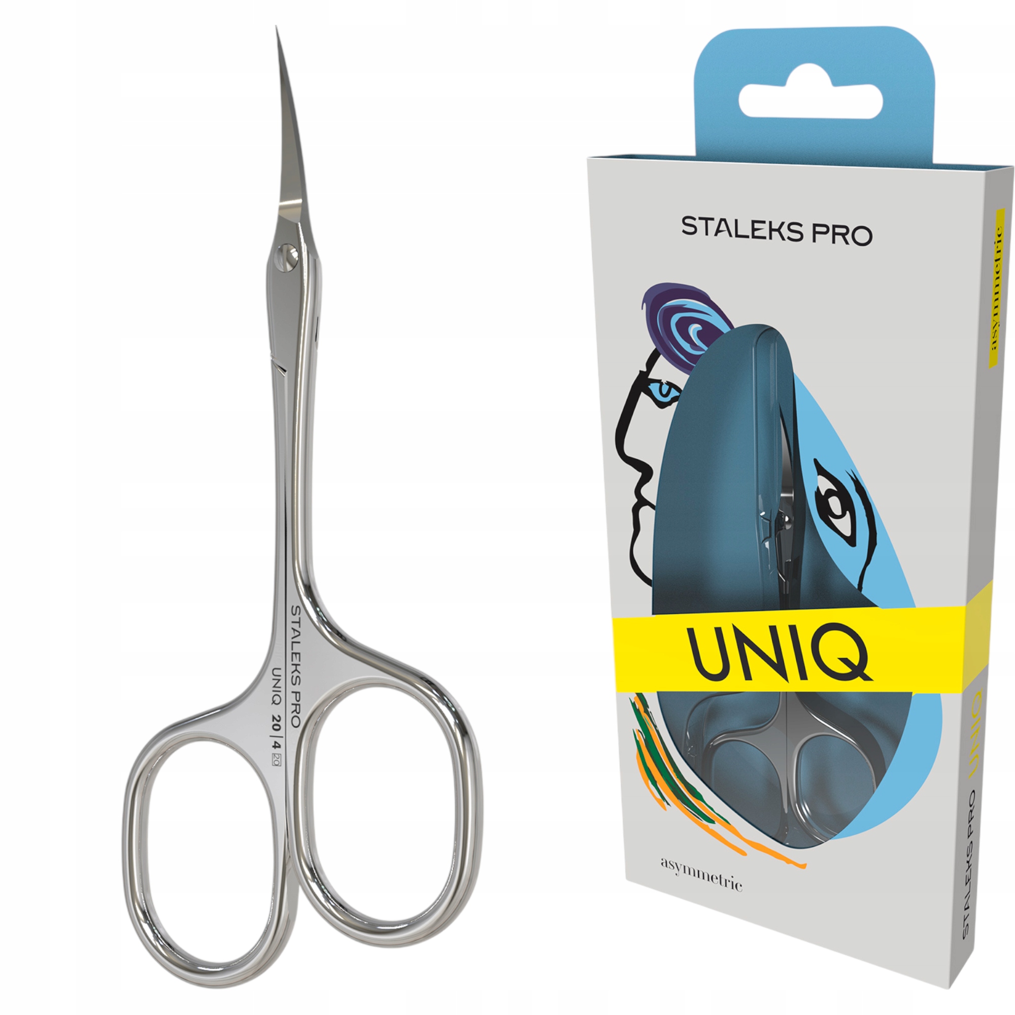 Staleks Profesionální nůžky na kůžičku Asymmetric Uniq SQ-20/4