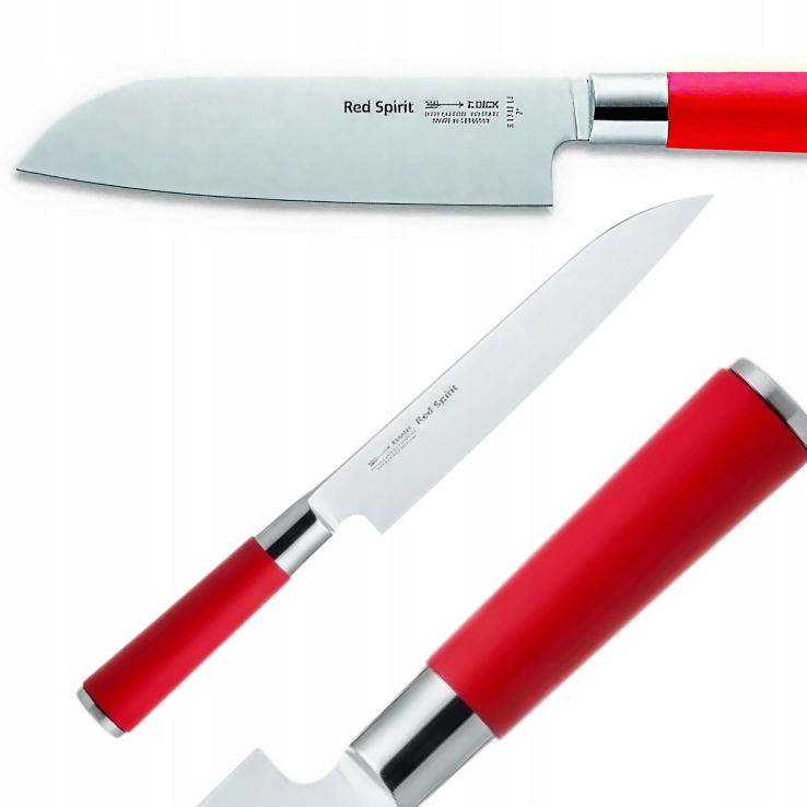 Nôž Šéfkuchára Santoku Séria Red Spirit Dĺžka 18 CM Nerezová Červená
