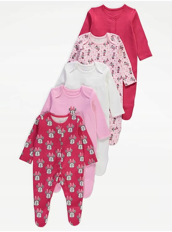 George_50-56 5 pack_bawełniane pajacyki_nowe