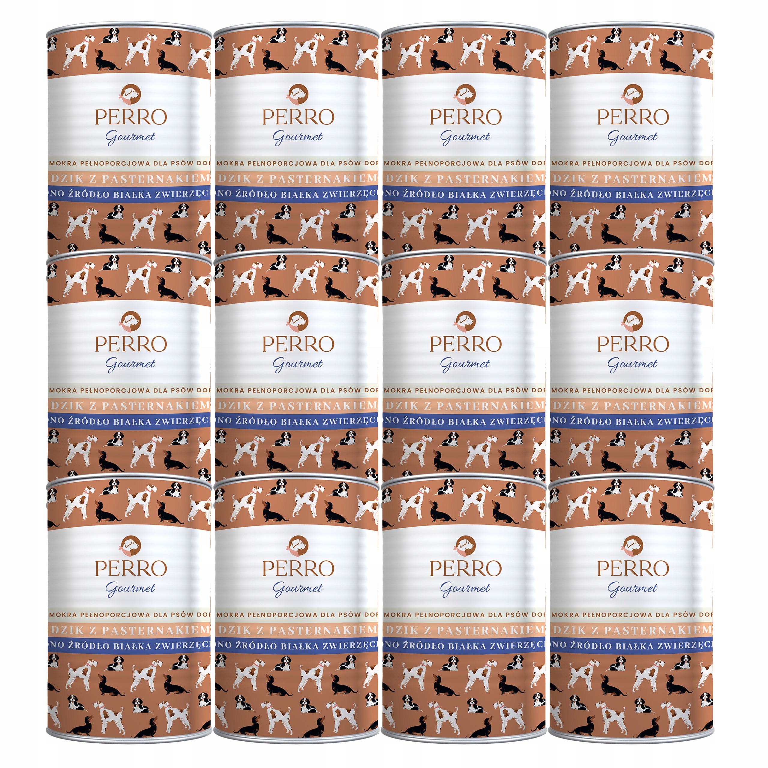 Levně Perro Gourmet Krmivo mokré pro psa Divočák s pastinákem 12 x 400 g