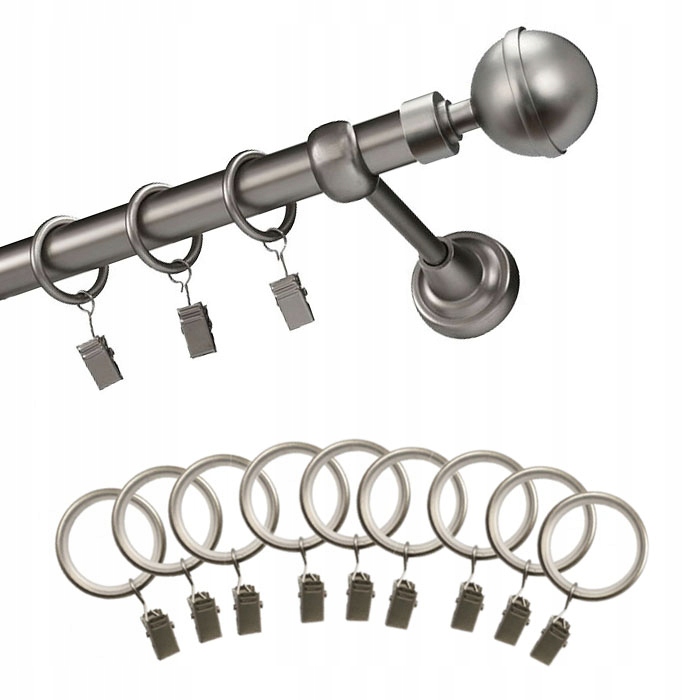 

Karnisz z rurkowym wspornikiem wybór końcówek 240