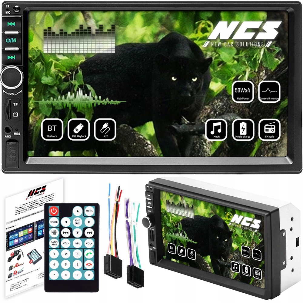 

Radio 2DIN Ekran 7 Usb Samochodowe Sd MP3 Bt