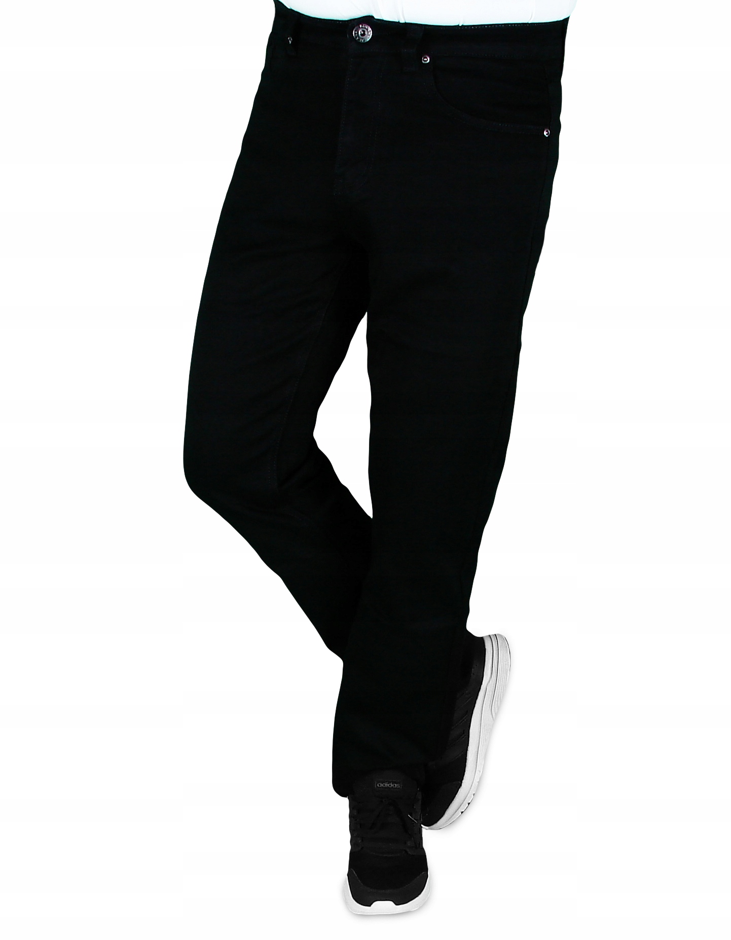 SPODNIE MĘSKIE JEANSOWE CZARNE W34 L32 W90-92 cm Rozmiar 34/32