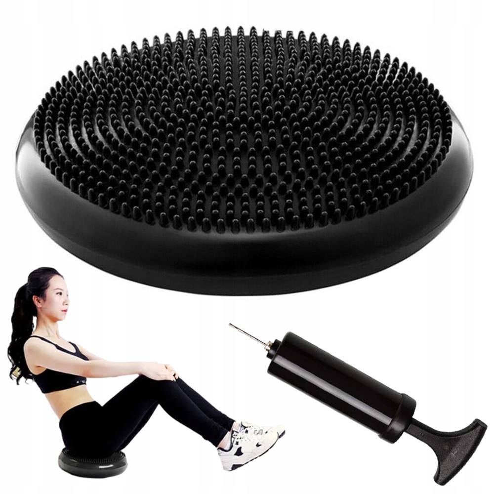 Trener Równowagi Platforma Balansująca Fitness Wzmacnia czarny