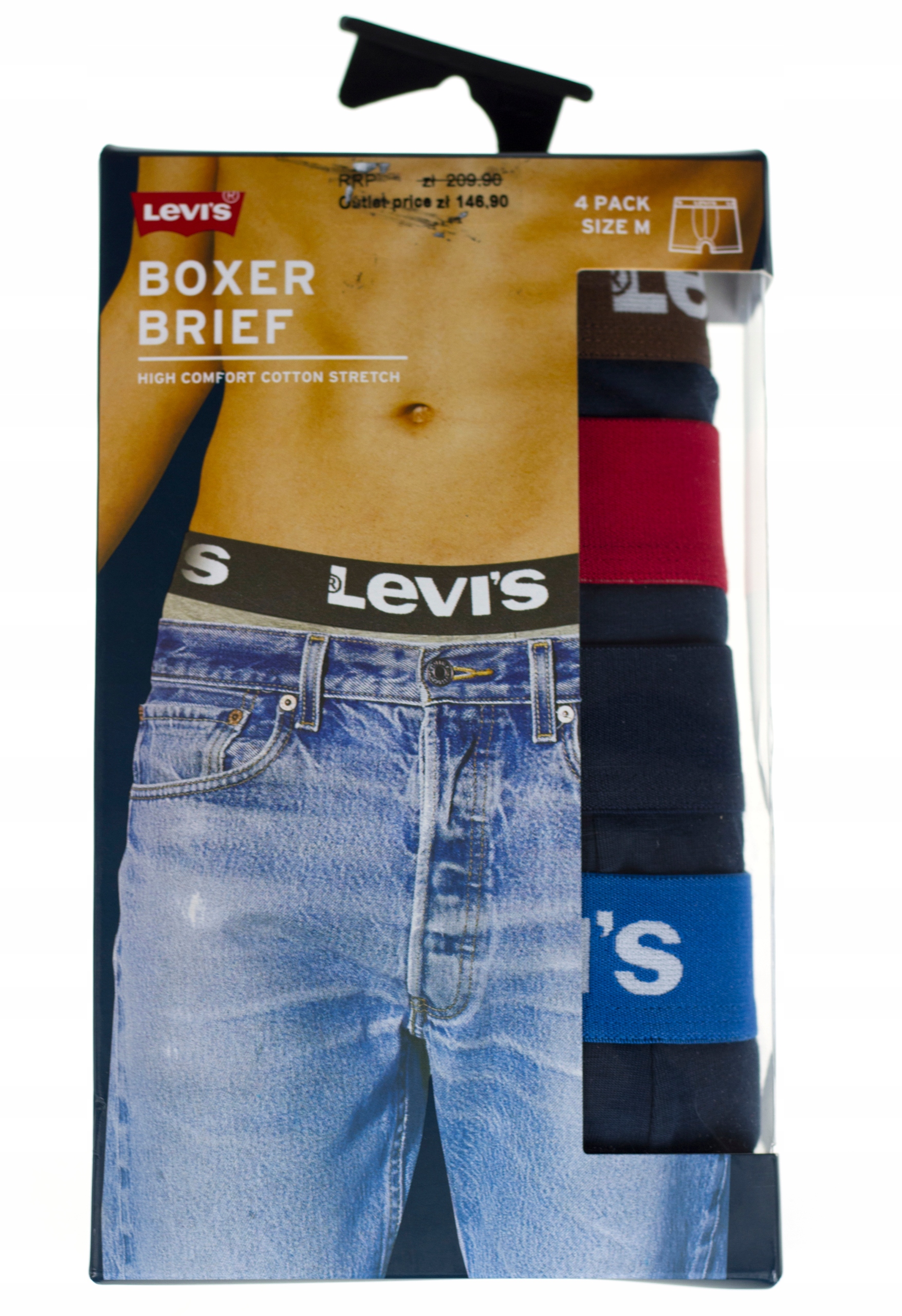 Bokserki LEVI's Boxer Brief 4 pack