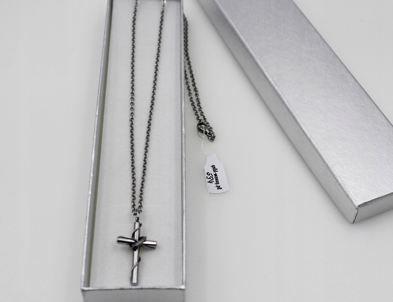 Łacuszek z krzyżykiem stal chirurgiczna 60cm Marka Inna marka