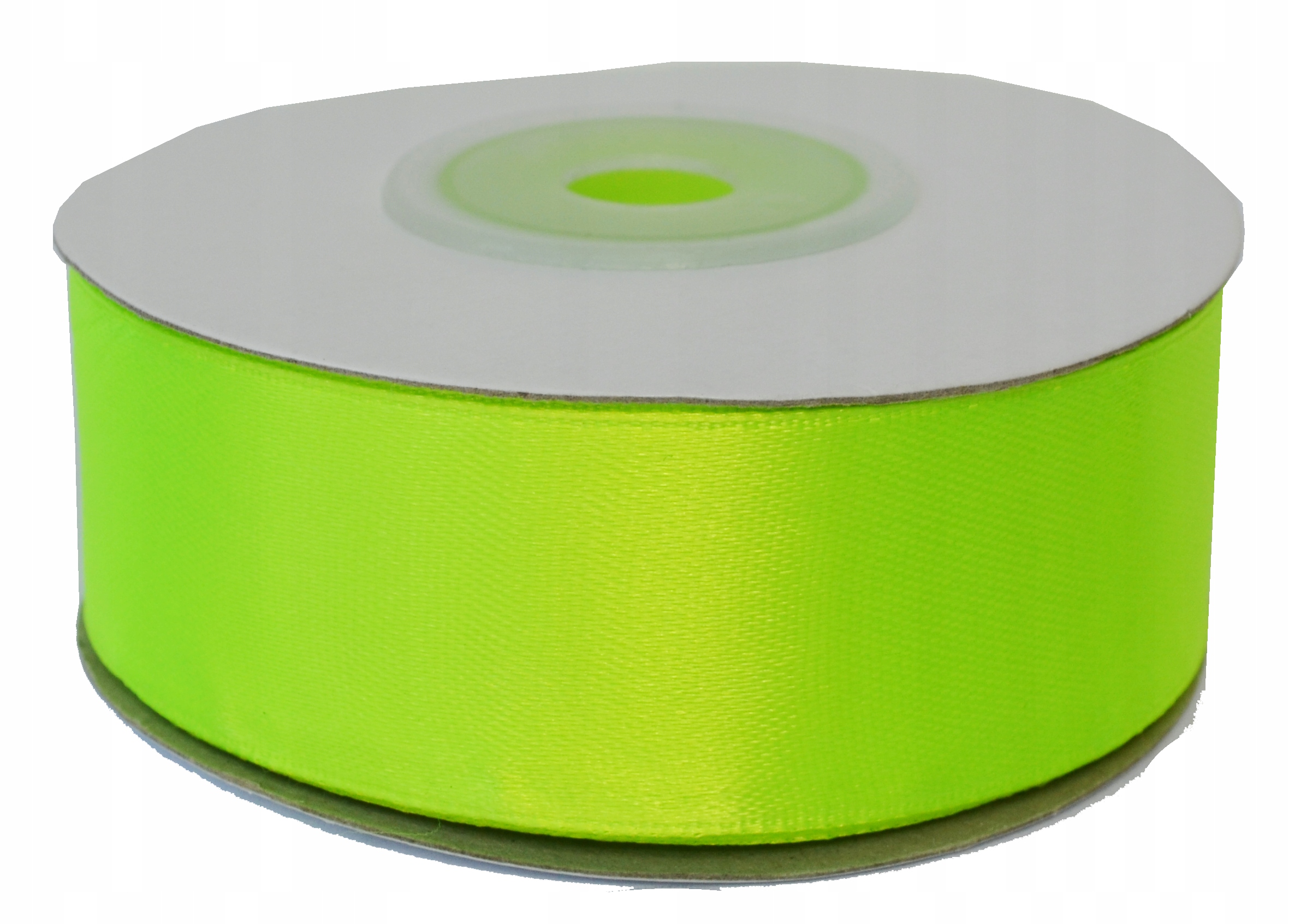 WSTĄŻKA WSTĄŻECZKA TASIEMKA SATYNOWA ROLKA 25 MM x 25 Y SELEDYNOWA OZDOBNA