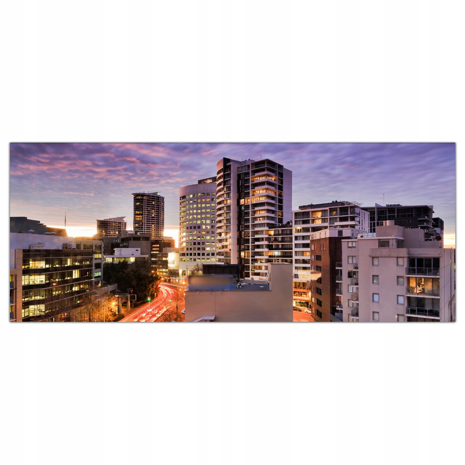 

Hartowany Obraz Szklany Miasto Krajobraz 125x50