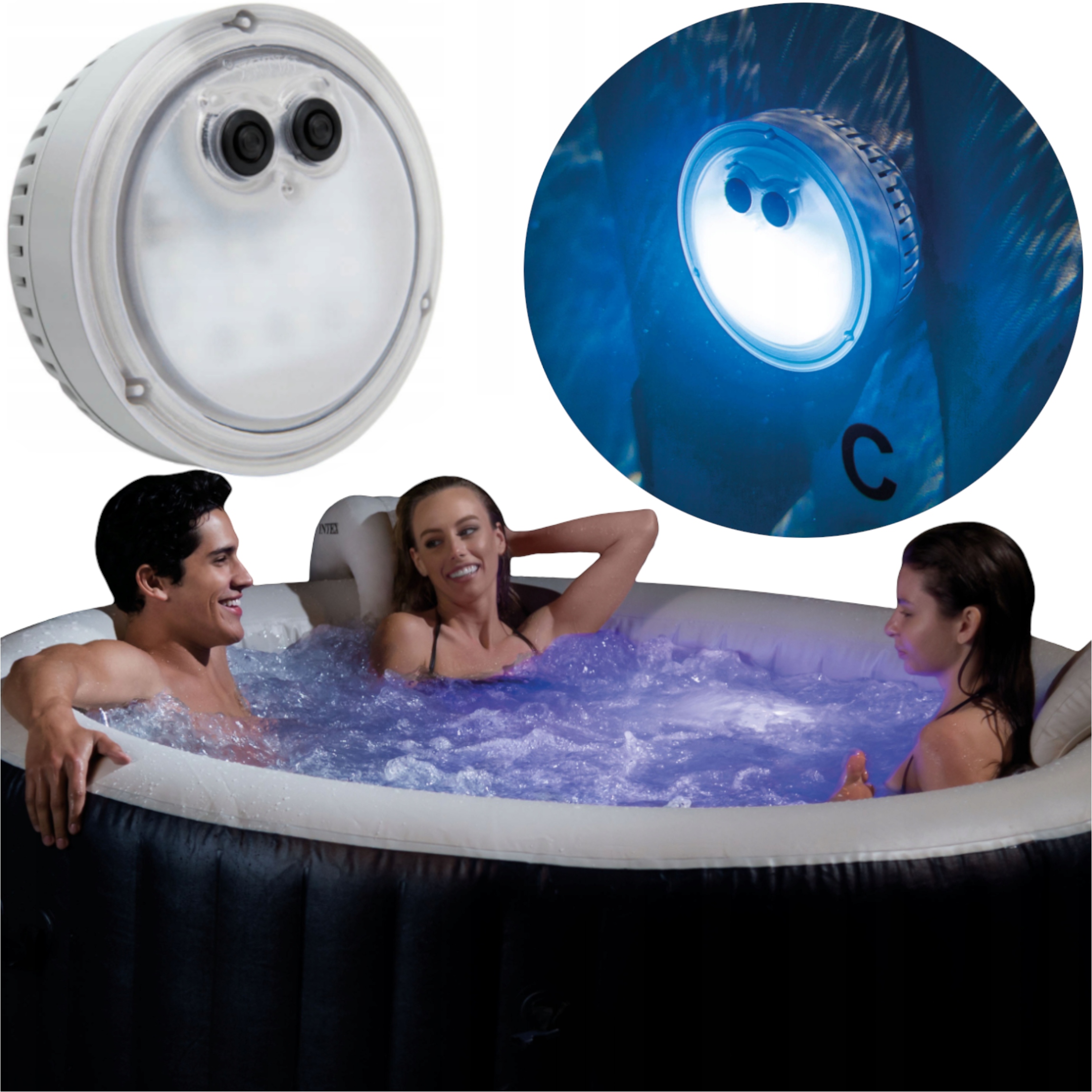 Bazénové Osvětlení Pro Vířivku A Zahradní Lázně, Led Vodní Lampa