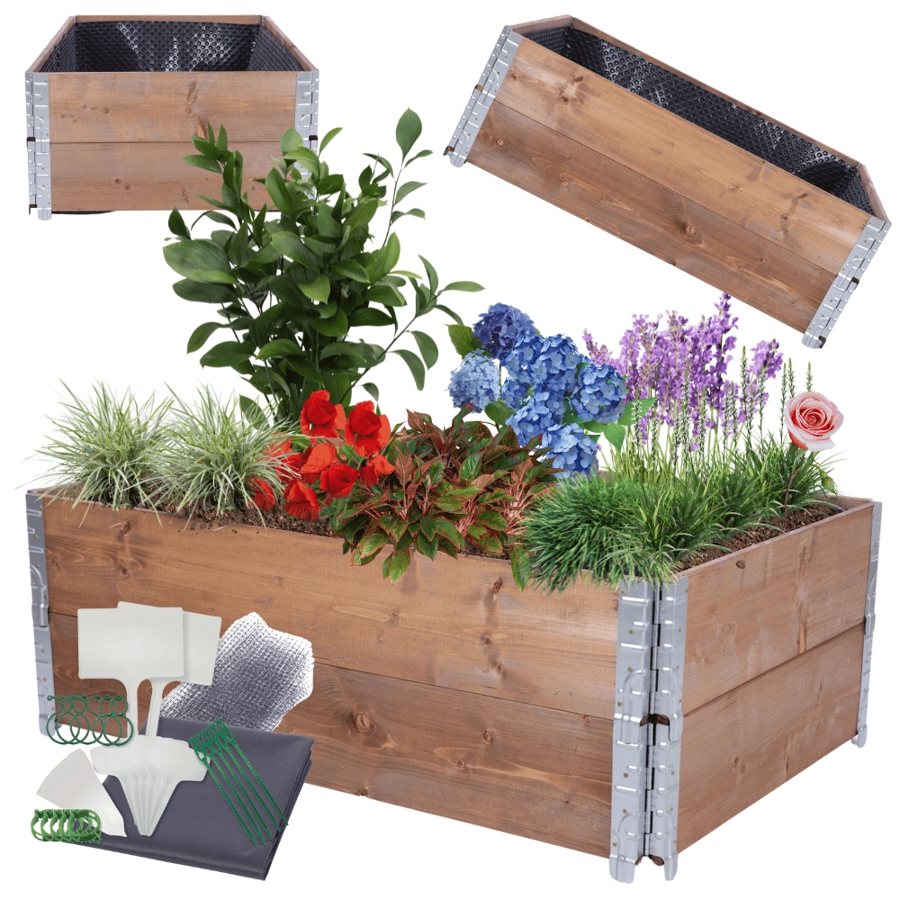 Kaskádová zeleninová škatuľa nastaviteľná 40x120x80 impregnácia Fólia Kubelky