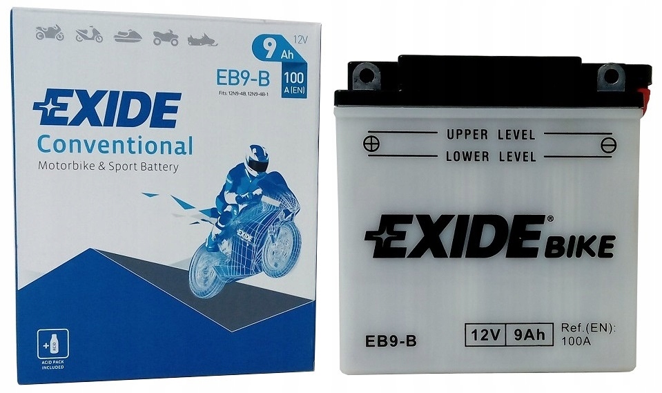 Акумулятор Exide EB9-B / YB9 - B 12V 9Ah 100A