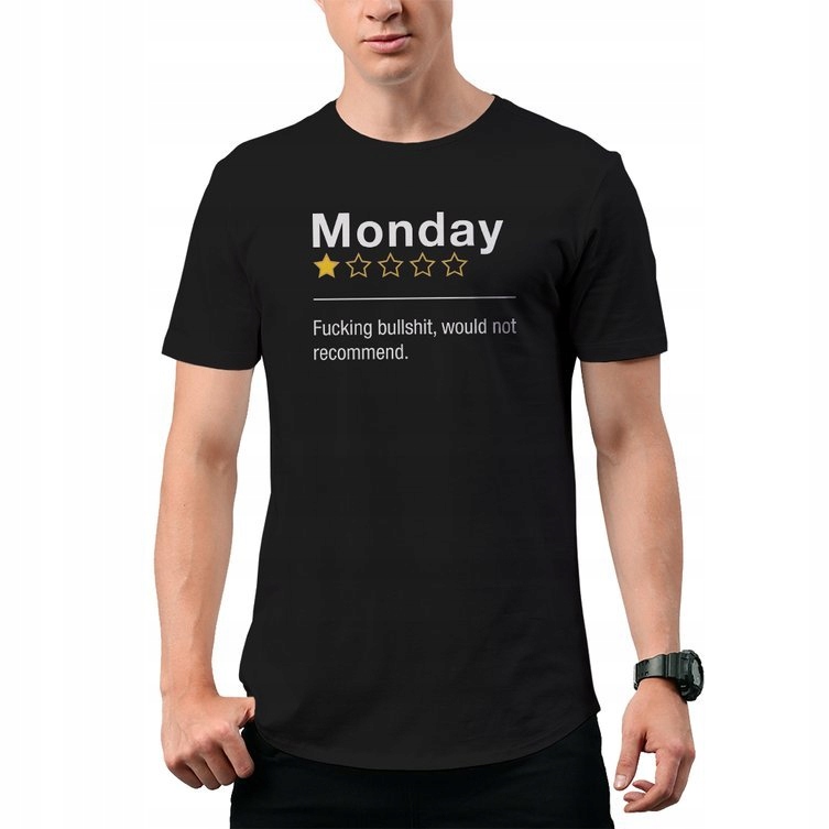 

Koszulka T-Shirt Fucking Monday Poniedziałek L