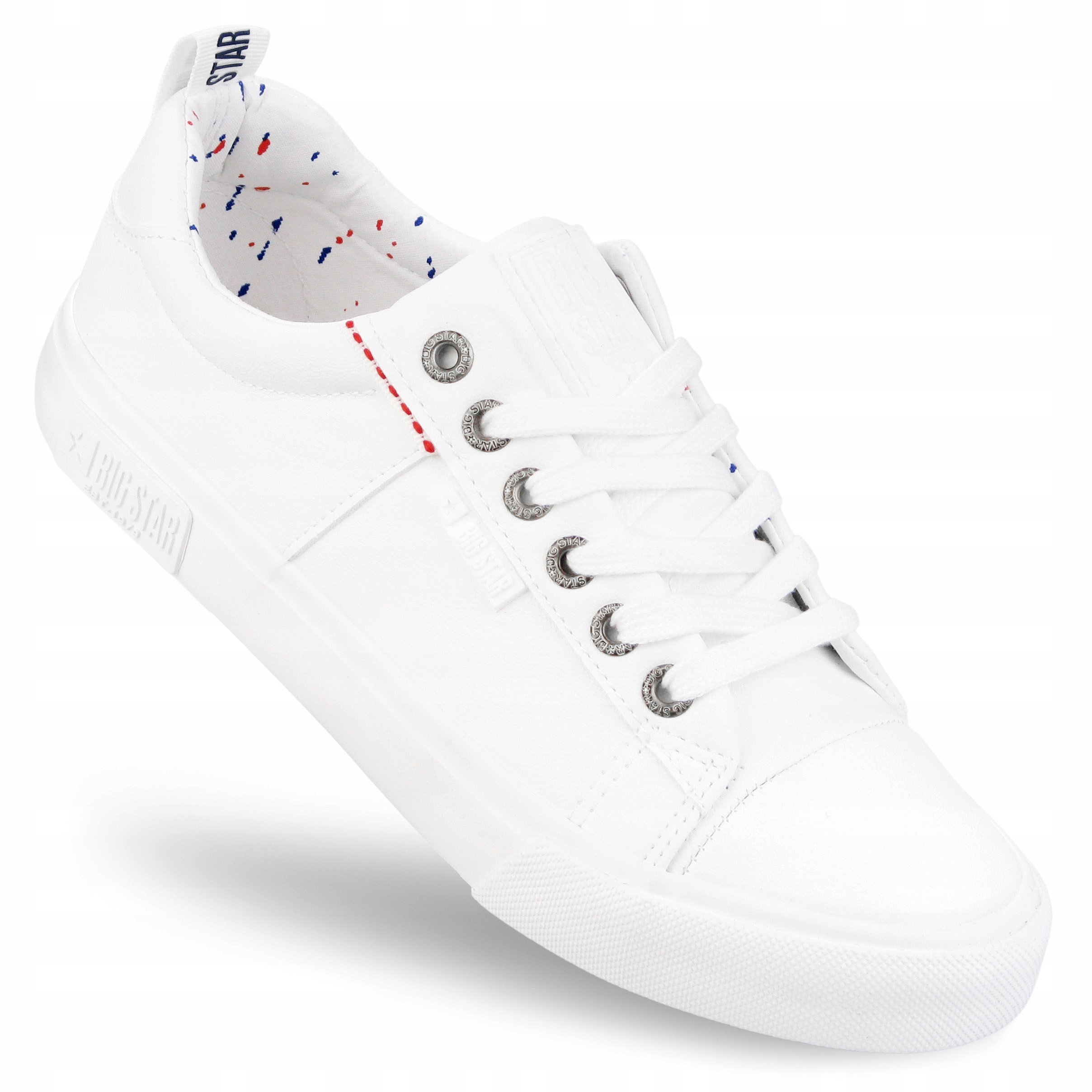 Trampki damskie niskie buty tenisówki Big Star z ekoskóry białe KK274005 38