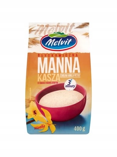 Levně 9X Melvit Blesková kaše Manna s vanilkovou příchutí 400 g