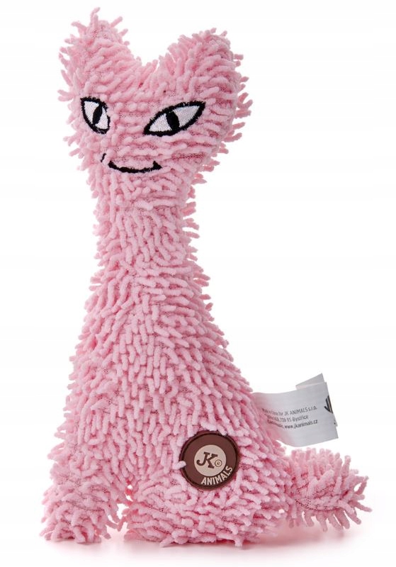 

Różowy Kot, pluszowy, piszczący, 23 cm