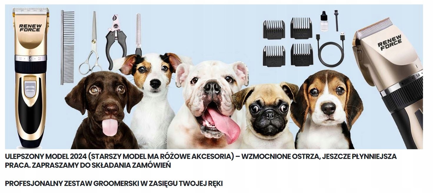 MASZYNKA DO STRZYŻENIA PSÓW Stan opakowania oryginalne