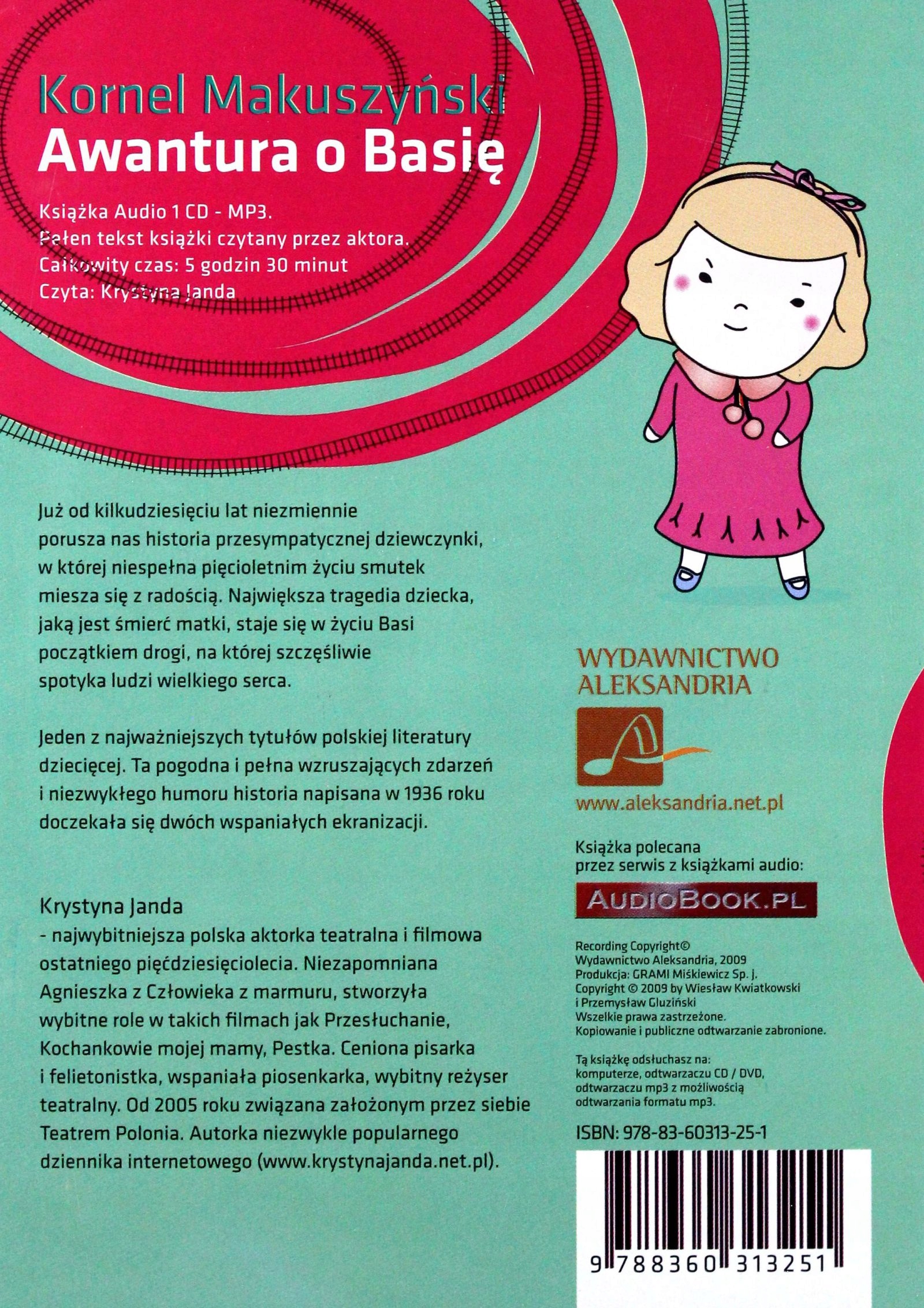 AWANTURA O BASIĘ - KORNEL MAKUSZYŃSKI [AUDIOBOOK] [CD-MP3] Stan opakowania oryginalne