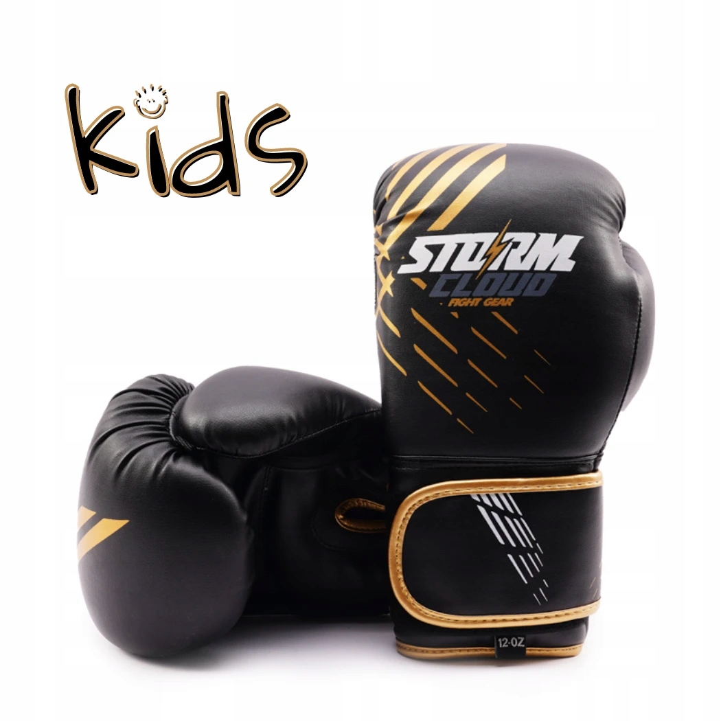 StormCloud Rękawice bokserskie dla dzieci Lynx czarno-złote 6oz