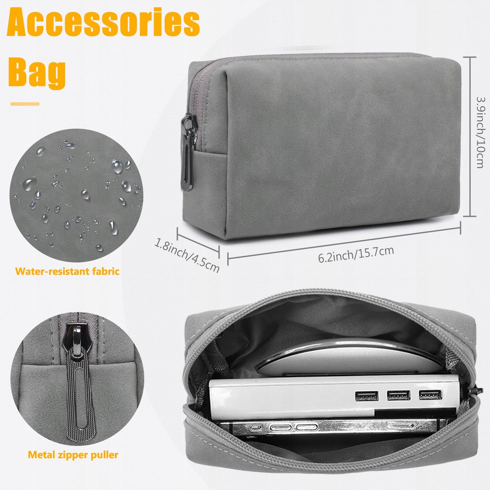 HYZUO Etui Na Laptop Z Funkcją Stojaka15 Cal MacBook Air Pro Surface Szary — miniatura 5