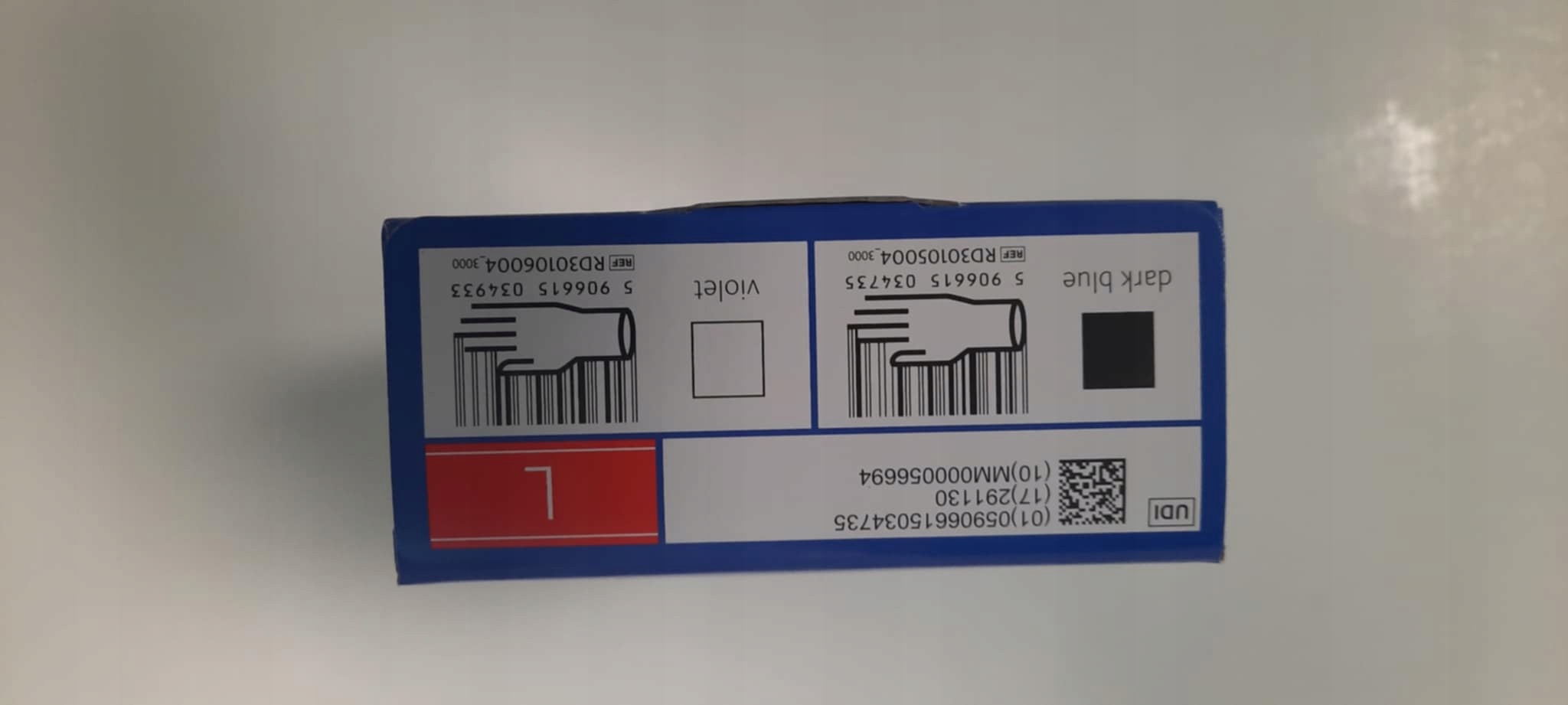 Mercator Nitrylex Basic nitrilové rukavice modré L, 100 ks