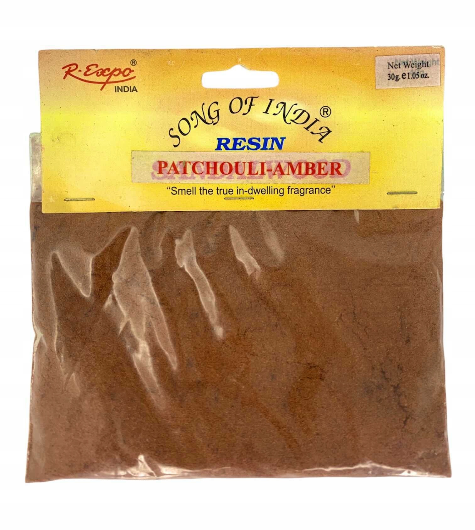 

Kadzidło Patchouli Amber saszetka 50g SongofIndia