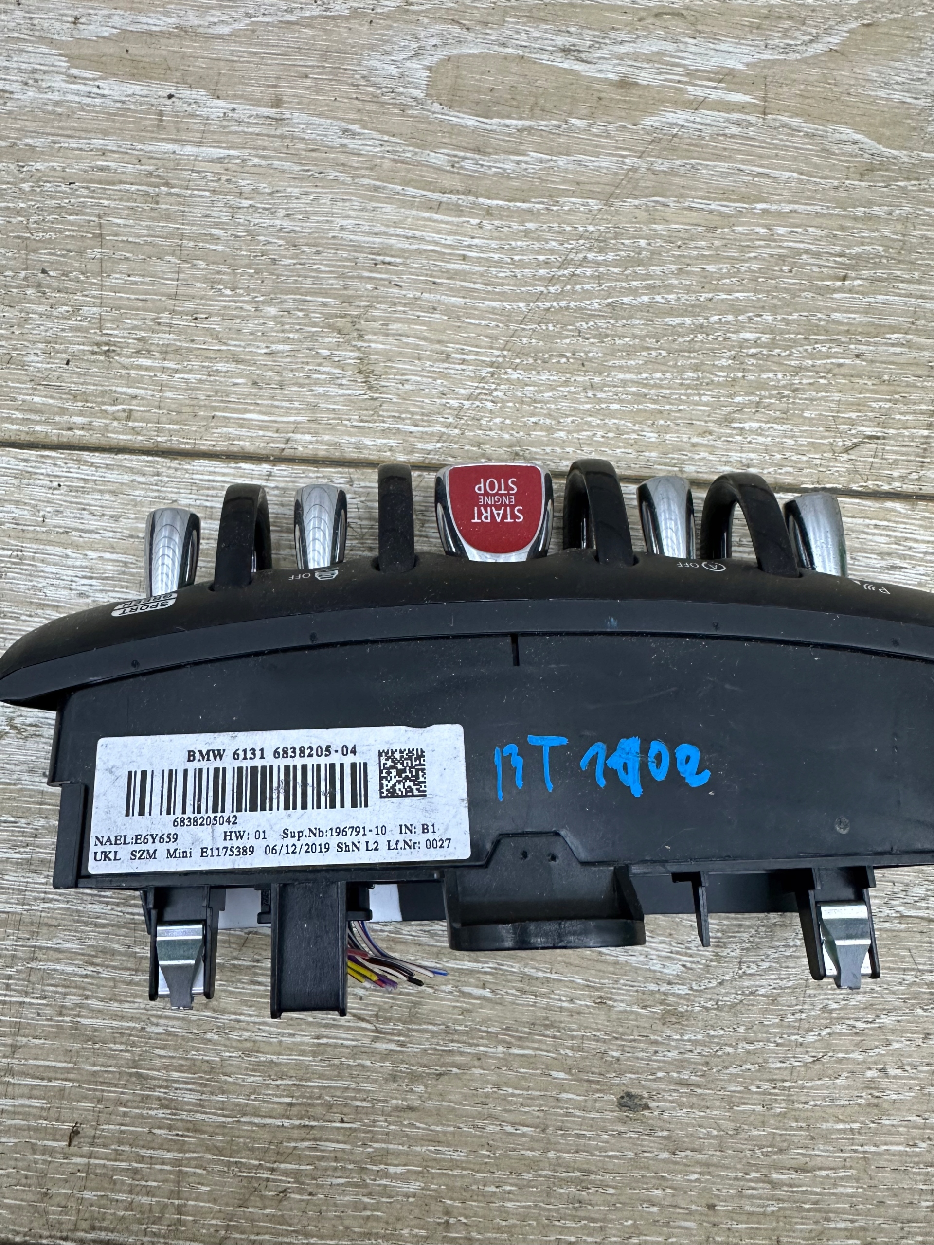 MINI F55 F56 F57 button START STOP 6838205