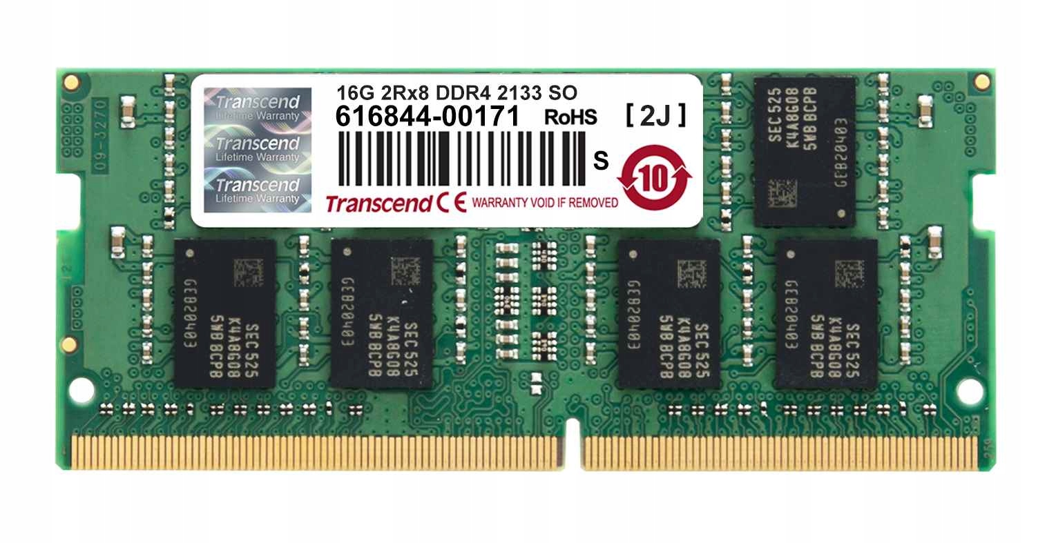 Sodimm DDR4 16GB 2133MHz Transcend 2Rx8 CL15 Retail TS2GSH64V1B