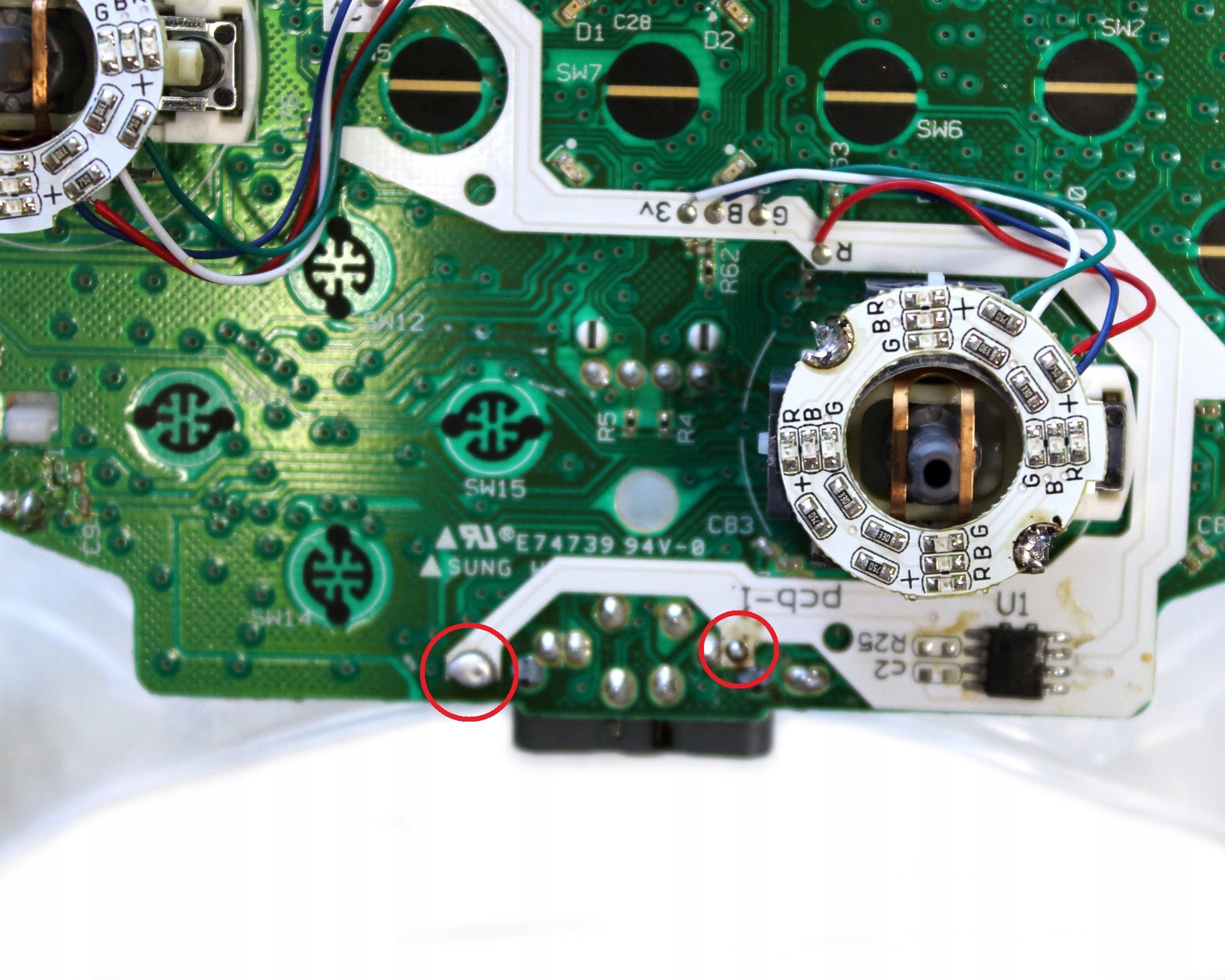 IRIS 2 gałki 2 x grzybek LED Lighting Mod podświetlenie do padów Xbox 360 Kod producenta ARES_360_LED