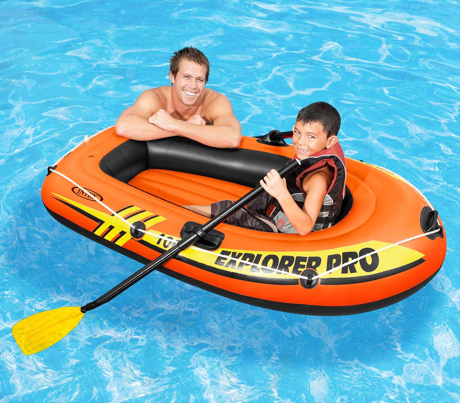 Ponton dla dzieci do pływania dmuchany 160x94x29cm Kod producenta 58355